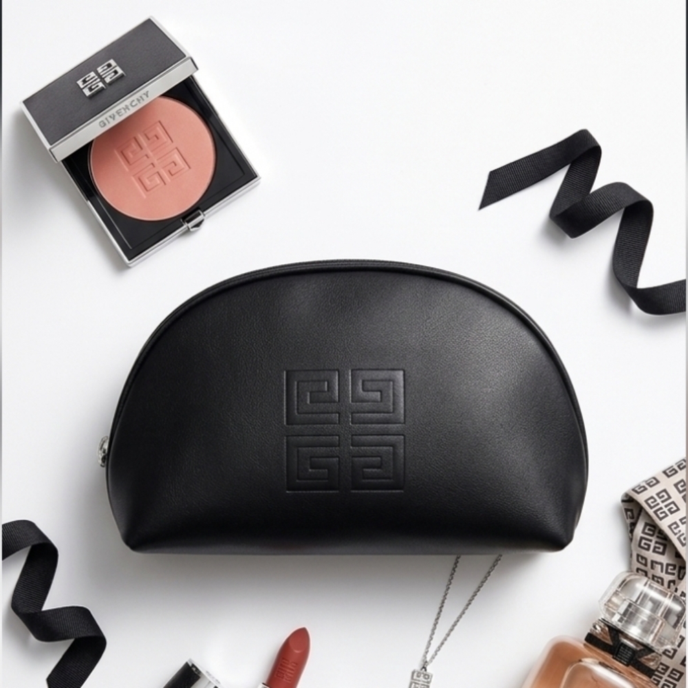 Givenchy Black Makeup Pouch Beauty Bag Cosmetic Case GWP